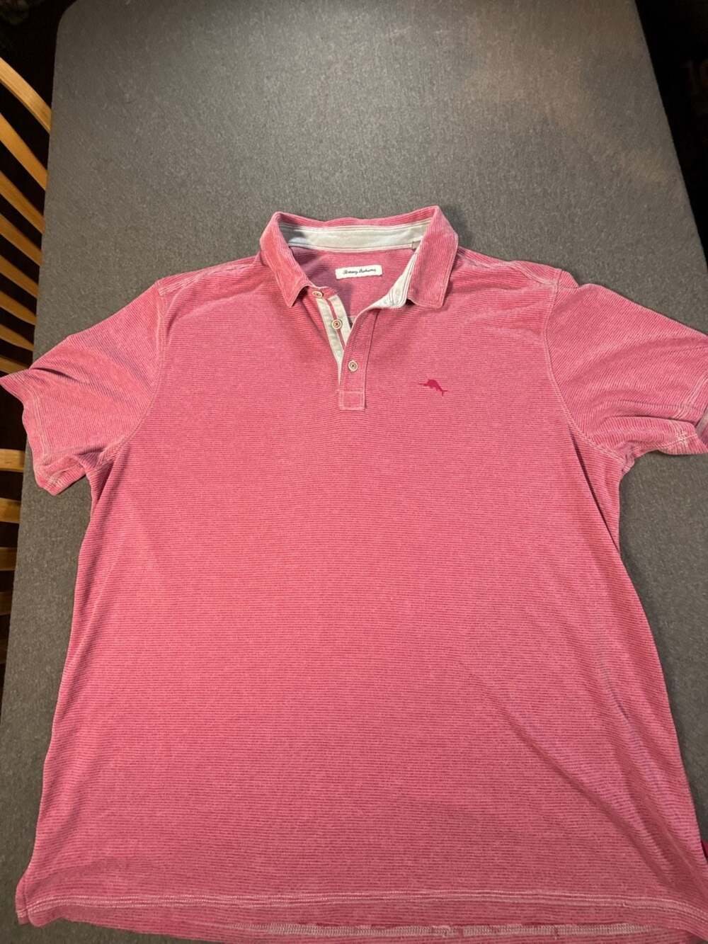Tommy Bahama Paradiso Cove Short Sleeve Polo Shirt Pink XXL
